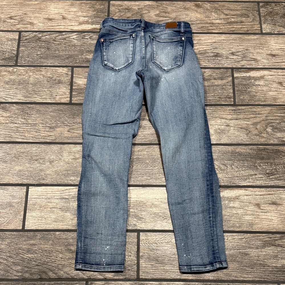 Judy Blue boyfriend fit distressed jeans dark wash size 5/27 - Picture 10 of 12